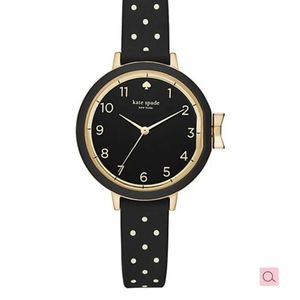 Kate Spade park row polka dot silicone watch